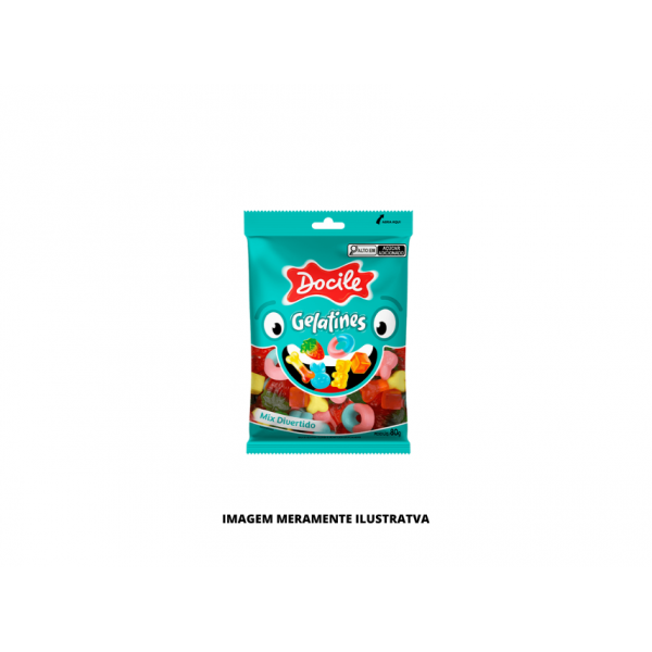 BALA - DOCILE - 80g GELATINA MIX DIVERTIDO